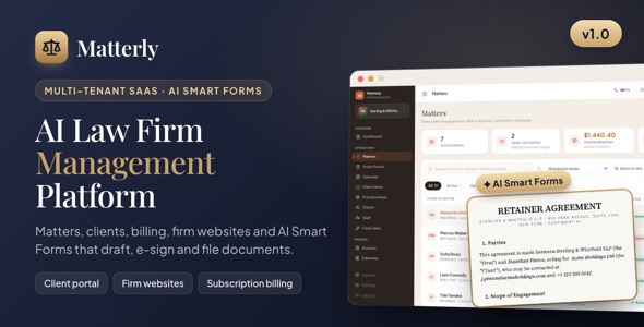 Matterly – AI Legislation Agency Management SaaS With Neat Kinds
