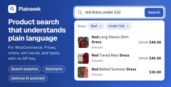 Plainseek | AI Product Gaze for WooCommerce