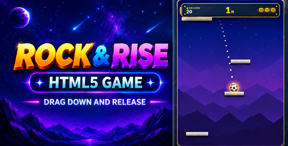 Rock and Upward thrust | HTML5 Arcade Climbing Game