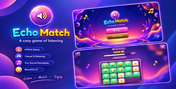 Echo Match | HTML5 Sound Matching Puzzle Game