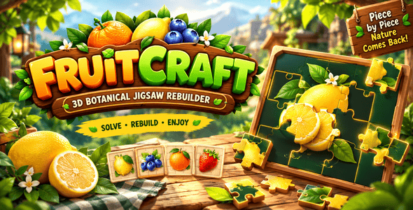 FruitCraft | HTML5 3D Fruit Jigsaw Puzzle Sport
