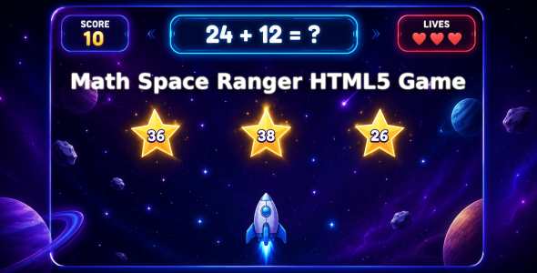 Math Location Ranger | HTML5 Math Finding out Arcade Game