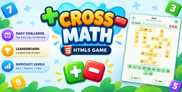 Defective Math | Crossword Math Puzzle HTML5 Game