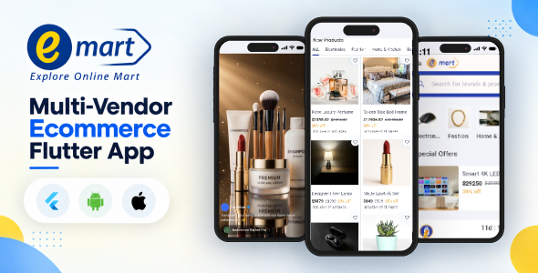eMart | Multi-Vendor Ecommerce Flutter App