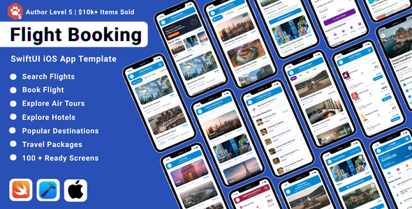 SkyPath | Flight Reserving SwiftUI iOS App Template