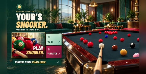 Your Snooker | HTML5 3D Sports Recreation