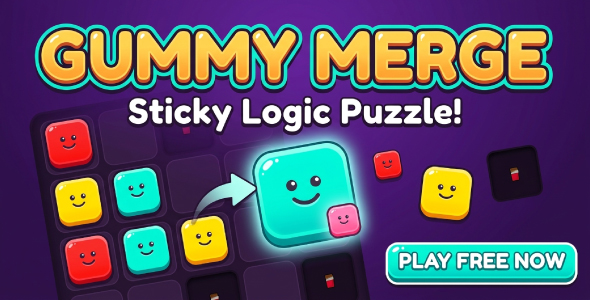 Gummy Merge Sticky Logic | HTML5 Puzzle Game