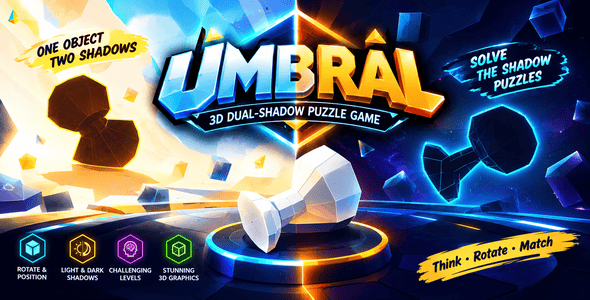 Umbral | HTML5 3D Dual Shadow Puzzle Sport