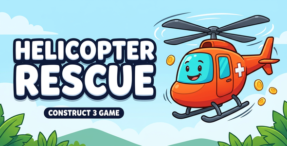 Helicopter Rescue | Construct3 | HTML5 Sport