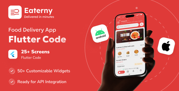 Eaterny | Food Shipping and Restaurant Flutter App UI Template