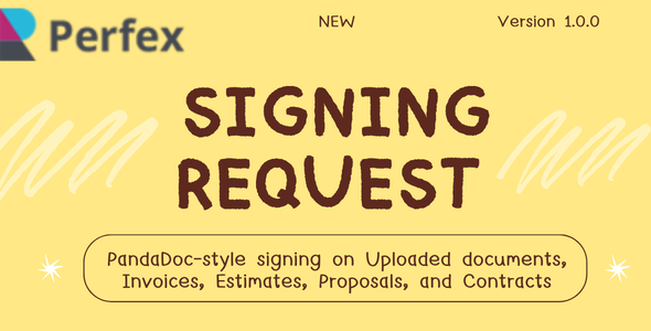 Signing Ask Module for Perfex CRM