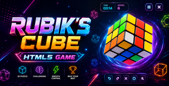 Rubik Cube | 3D Puzzle & High-tail Fixing HTML5 Game