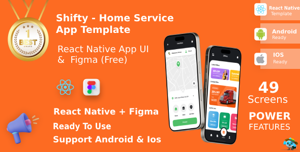 Shifty | Multi-Service Reserving App UI Equipment for React