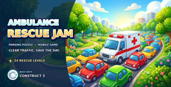 Ambulance Rescue Jam | Constrcut3 | HTML5 Sport