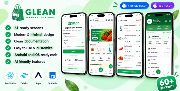Score | Grocery Taking a be aware App React Native Expo UI Equipment