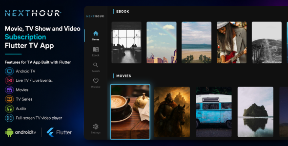 Next Hour | Film and Video Subscription Flutter TV App