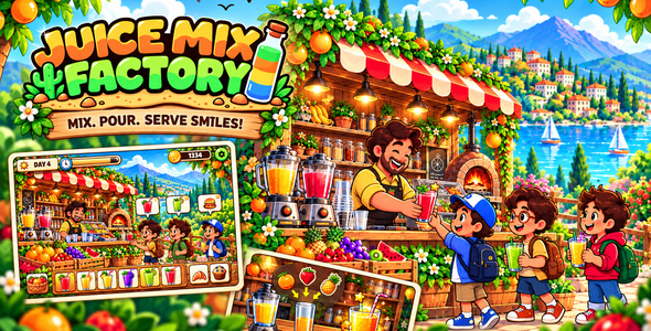 Juice Mix Manufacturing unit | HTML5 Game
