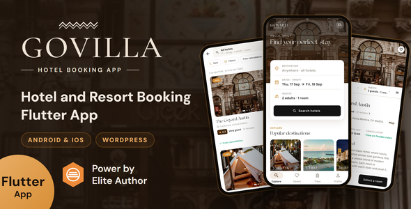 Govilla | Resort and Resort Reserving Flutter App