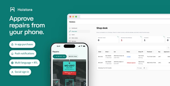 Hoistora | Flutter Auto Restore Store App With Laravel Admin