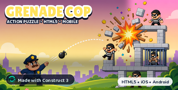 Grenade Cop | Constrcut3 | HTML5 Sport