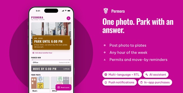 Permora | AI Parking Signal Reader App With Laravel Key Proxy