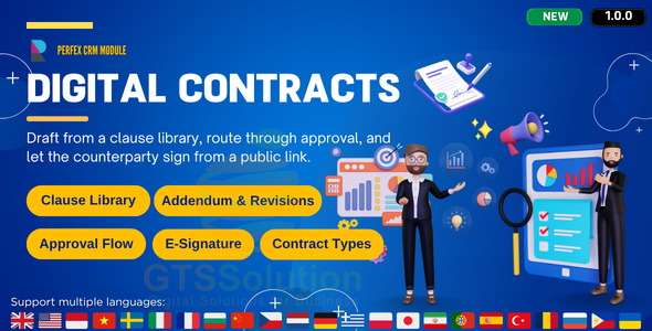 Digital Contracts for Perfex CRM – Clause Library & Electronic Signature