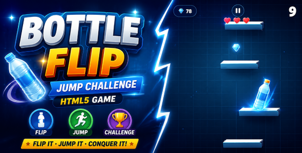 Bottle Flip | Leap Advise HTML5 Arcade Sport