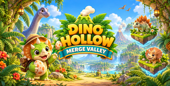 Dino Hollow | HTML5 Merge Recreation