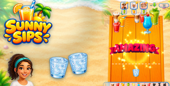 Sunny Sips: Merge | HTML5 Sport