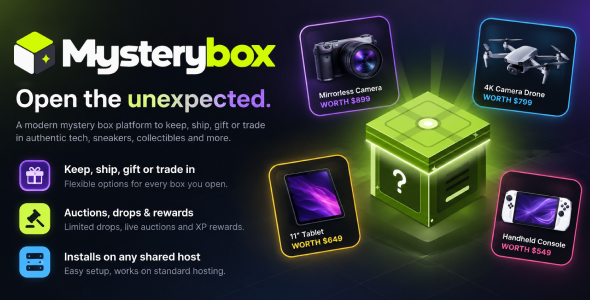 Mysterybox – Commerce-in & Collectibles Platform