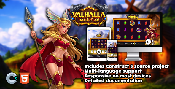 Valhalla Battlefield | Save 3 | HTML5 Slot Game With Node.js Backend