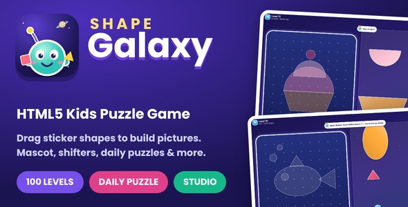 Shape Galaxy | HTML5 Young of us Puzzle Game