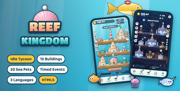 Reef Kingdom | Lazy Underwater Builder HTML5 Sport