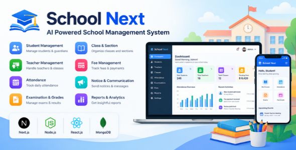 College Next | AI-Powered Education Management and Venture ERP Machine | Next.js | MongoDB
