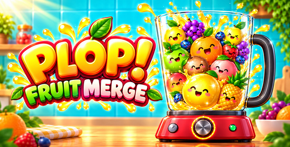 Plop | HTML5 Fruit Merge Puzzle With Every day Challenges