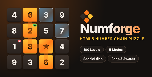 Numforge | HTML5 Number Chain Puzzle