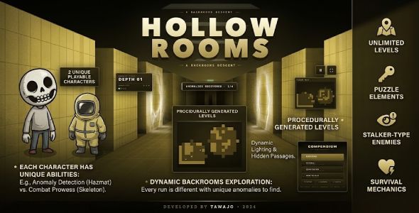 Hollow Rooms | Backrooms Bother HTML5 Game