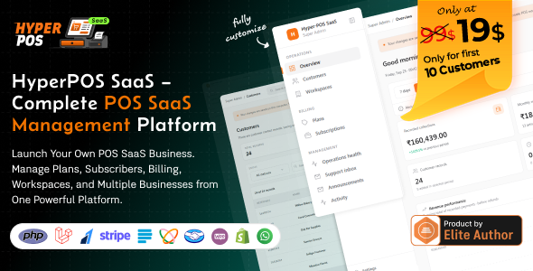 Hyper POS SaaS – POS, Inventory, Accounting, Laravel Orderly Admin Panel | POS SaaS Resolution