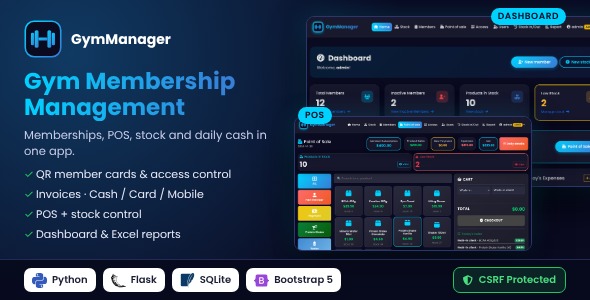 GymManager | Gymnasium Membership Administration Gadget with POS and QR Acquire entry to Control