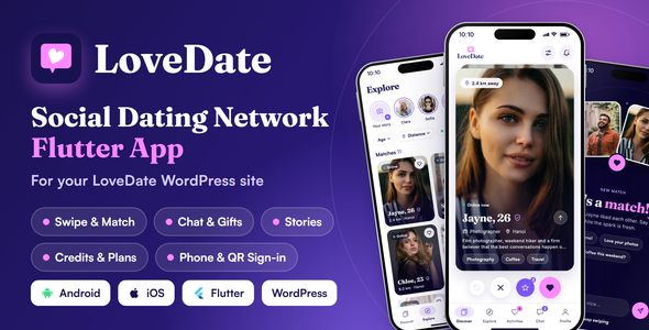 LoveDate | Social Dating Community Flutter App