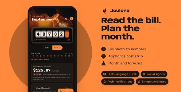Joulora | Flutter AI Electricity Bill and Appliance Price App With Laravel Key Proxy